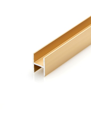 6.ПАРТНЕР Профиль межсекционный без самореза, Золото матовое (6м) Econom